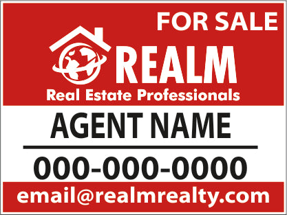 Realm Custom For Sale Sign