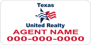Texas United Realty 12x24 Custom Vehicle Magnet