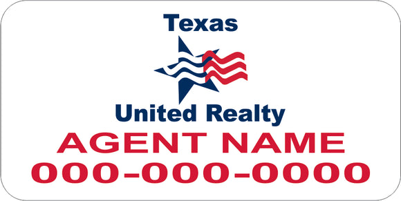 Texas United Realty 12x24 Custom Vehicle Magnet
