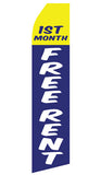 1st Month Rent Free Feather Flag