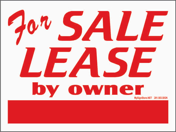 For Sale or Lease by Owner