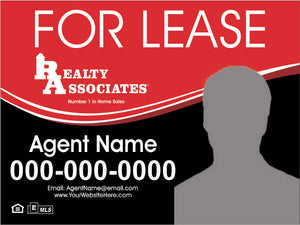 Realty Associates Custom For Lease Sign