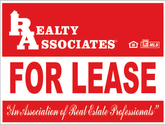 Realty Associates Generic For Lease Sign