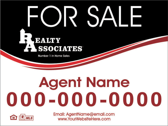 Realty Associates Custom For Sale Sign