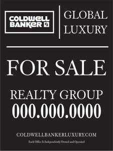 Coldwell Banker Custom For Sale Sign