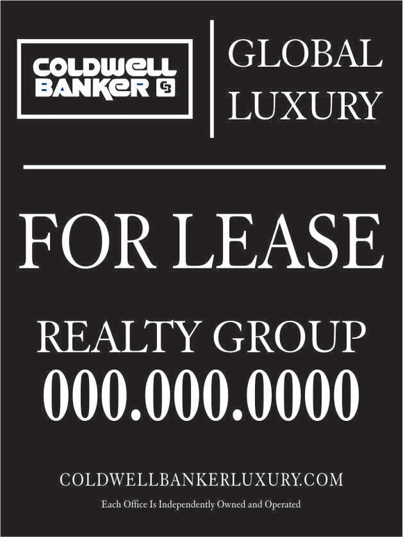 Coldwell Banker Custom For Lease Sign