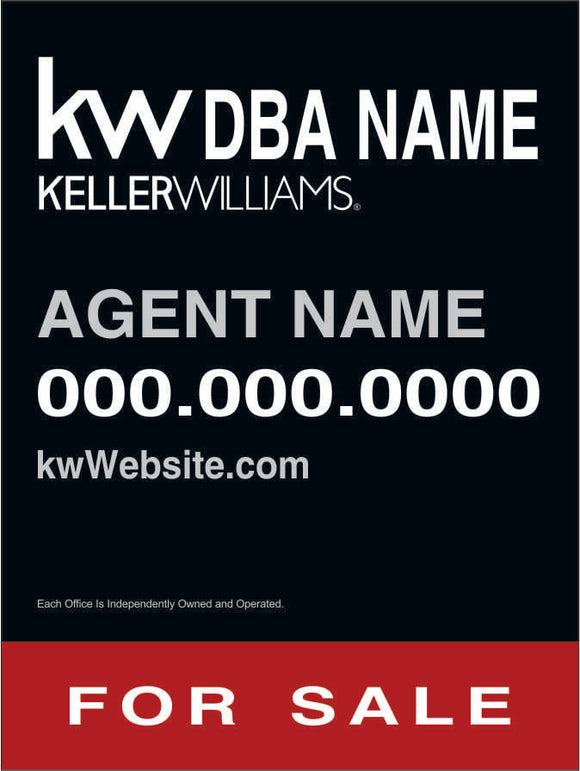 Keller Williams Custom For Sale Sign