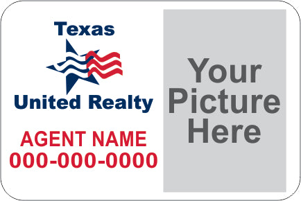 Texas United Realty 8x12 Custom Vehicle Magnet