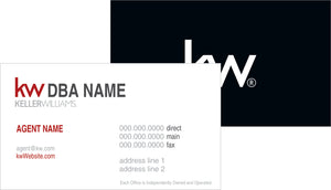 KW Horizontal Business Cards