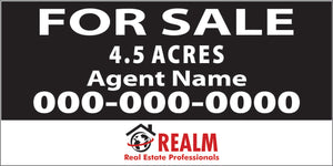 Realm 4x8 Commercial Sign, Single-Sided