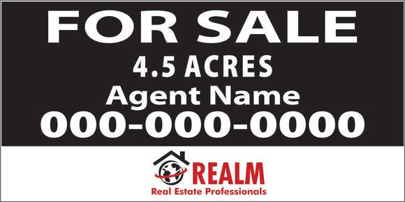 Realm 4x8 Commercial Sign, Double-Sided