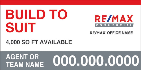 RE/MAX 4x8 Commercial Sign, Double-Sided